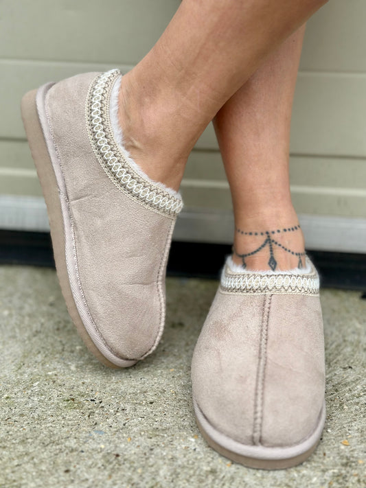 Taupe Slipper Shoes