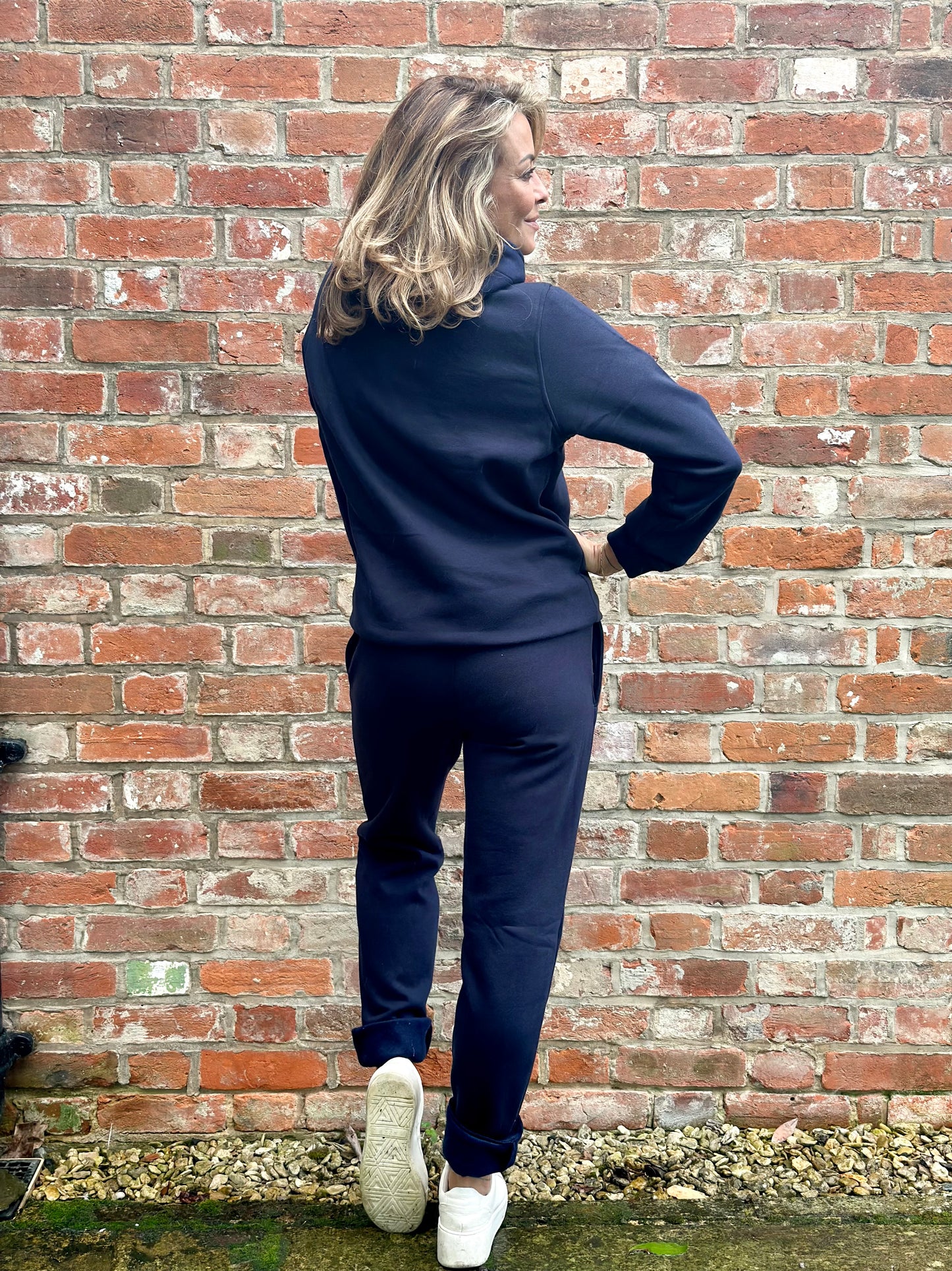 NAVY Jersey Tracksuit