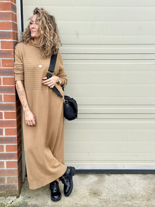 Camel Jumper Dress