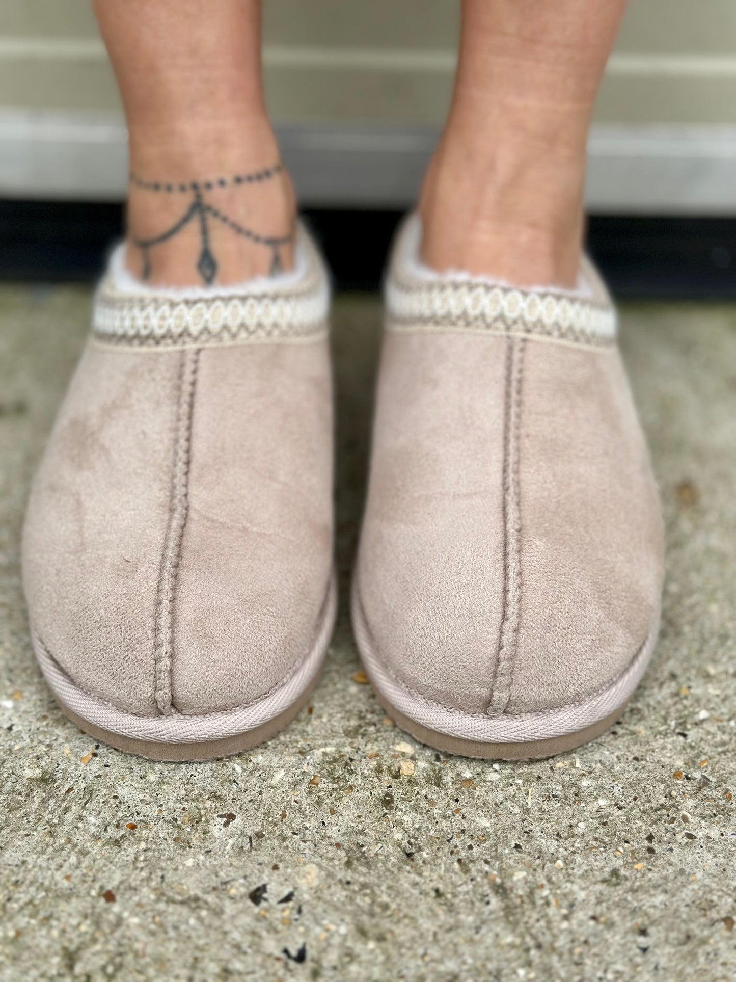 Taupe Slipper Shoes