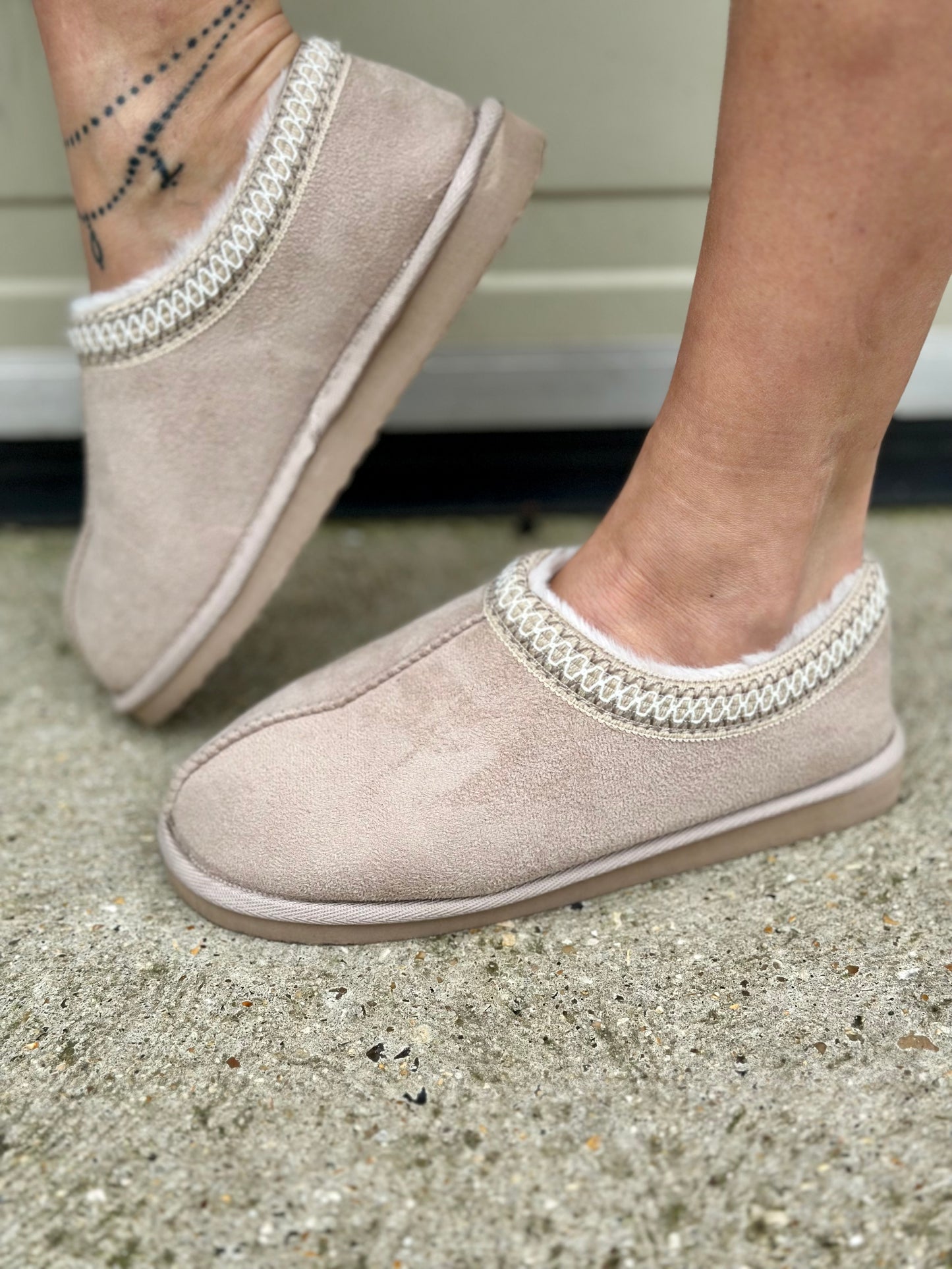 Taupe Slipper Shoes