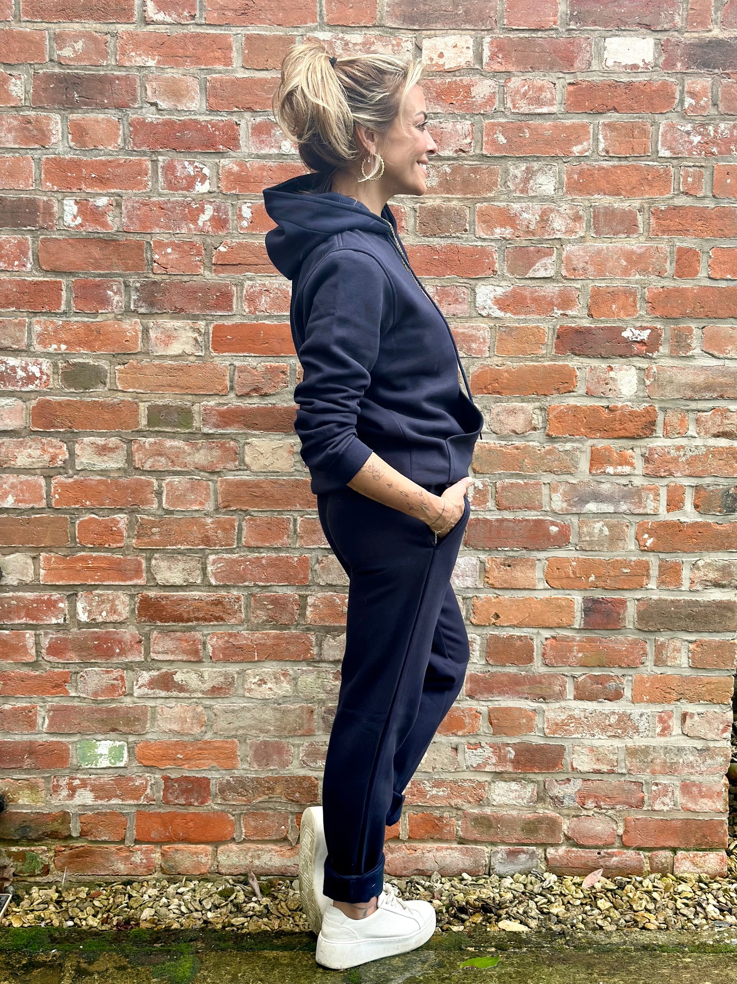 NAVY Jersey Tracksuit