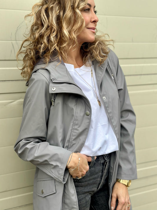 Grey Rain Jacket